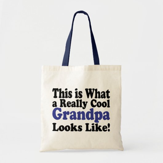 Tote Bag Cool Grandpa (Devant)