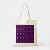Tote Bag Cool Mardi Gras Fleur de Lis (Dos)