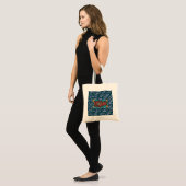 Tote Bag cool marron foncé gris gris foncé (Devant (modèle))