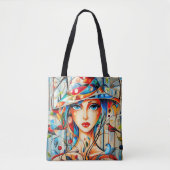 Tote Bag Cool moderne original unique tendance Imaginaire f (Devant)