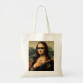 Tote Bag Cool Monalisa Selfie (Devant)