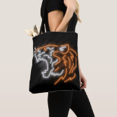 Tote Bag Cool Neon Tiger (De près)