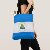 Tote Bag Cool Nicaragua Drapeau mode (De près)