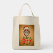 Tote Bag Cool Retro Père Noël Fourre-tout (Dos)