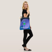 Tote Bag Cool Robot Lecture & Apprentissage En Galaxie Pers (Sur le modèle)