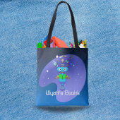 Tote Bag Cool Robot Lecture & Apprentissage En Galaxie Pers