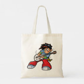 Tote Bag Cool Rock Star Guitariste Fun Musicien (Dos)