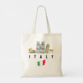 Tote Bag Cool Rome Italie Colisée Souvenir Tee - shirts gra (Dos)