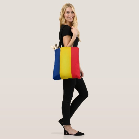 Tote Bag Cool Roumanie Drapeau mode (Sur le modèle)