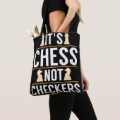 Tote Bag cool ses échecs pas checkers chèques joueurs cadea (De près)