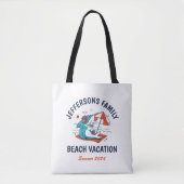 Tote Bag Cool Shark Matching Famille Réunion Plage Vacances (Devant)