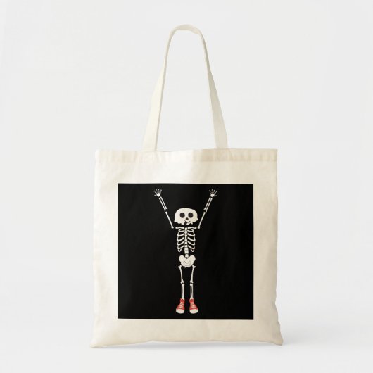 Tote Bag Cool Skeleton Halloween Design (Devant)