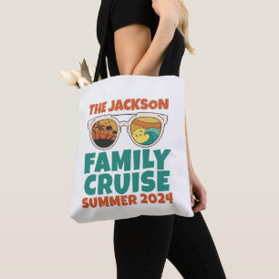 Tote Bag Cool Sunglass Famille Croisière Vacances Voyage