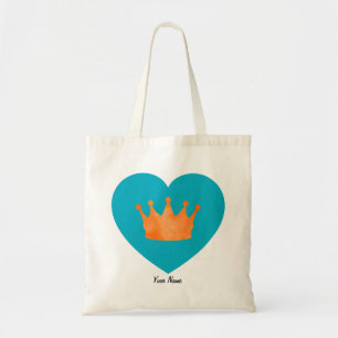 Tote Bag Cool sur mesure esthétique Couronne orange dans le