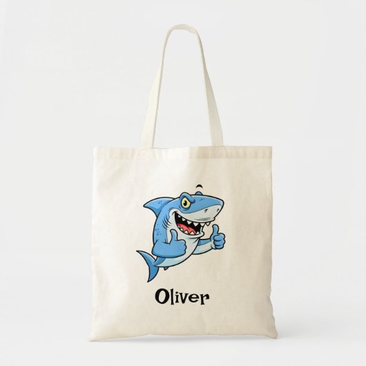 Tote Bag Cool Thumbs Up Shark (Devant)