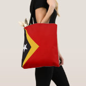 Tote Bag Cool Timor Oriental Drapeau mode (De près)