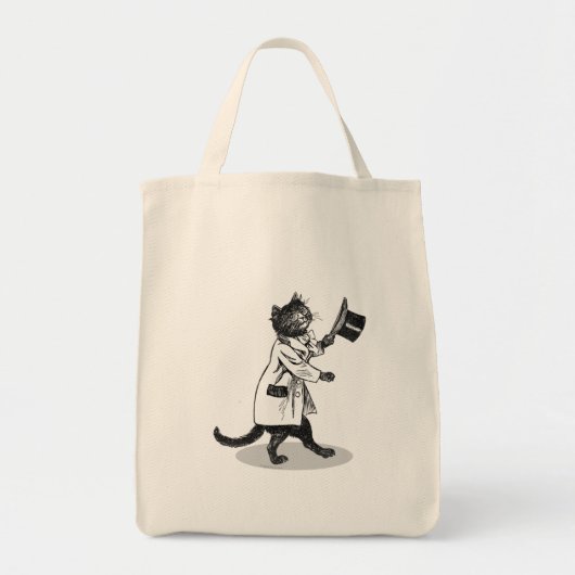 Tote Bag Cool Top Hat Chat (Devant)