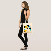 Tote Bag Cool, unique, tendance, urbain, triangles modernes (Devant (modèle))