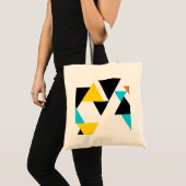 Tote Bag Cool, unique, tendance, urbain, triangles modernes (Devant (produit))