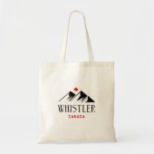 Tote Bag Cool Whistler Canada Mountains Maple Leaf (Devant)