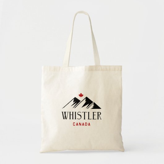 Tote Bag Cool Whistler Canada Mountains Maple Leaf (Devant)
