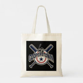 Tote Bag Cooperstown New York Baseball Jeu Famille Vacances (Dos)