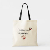 Tote Bag Cooperstown NY Baseball Grandma Cute Script Sports (Dos)