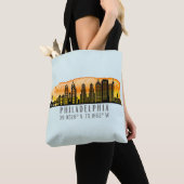 Tote Bag Coordinates de Philadelphie (De près)