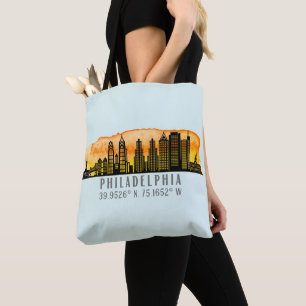 Tote Bag Coordinates de Philadelphie