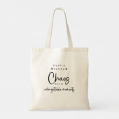 Tote Bag Coordinateur Chaos Planificateur d'événements (Dos)
