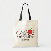 Tote Bag Coordinateur du Chaos Apple Cute Enseignant (Devant)
