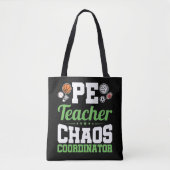 Tote Bag Coordinateur PE Teacher Chaos (Devant)