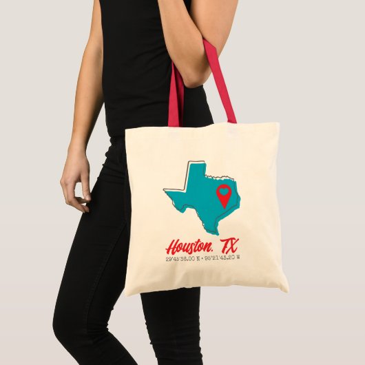 Tote Bag Coordonnées de la ville du marqueur de carte cardi (Devant (produit))