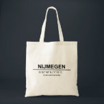 Tote Bag Coordonnées de Nimègue - Coordonnées de Nimègue<br><div class="desc">Coordonnées de Nimègue - Coordonnées de Nimègue</div>