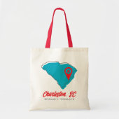 Tote Bag Coordonnées du marqueur Carolina Carolina Carolina (Devant)