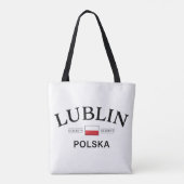 Tote Bag Coordonnées polonaises Lublin Polska (Pologne) (Dos)