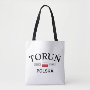 Tote Bag Coordonnées polonaises Torun Polska (Pologne)