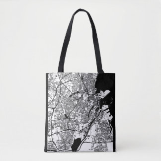 Tote Bag Copenhagen Denmark City Map