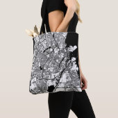 Tote Bag Copenhagen Denmark City Map (De près)