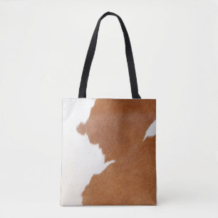 Tote Bag Copie Brown et blanche de vache