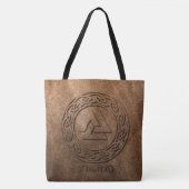 Tote Bag Copie de cuir de guerrier de Viking (Devant)