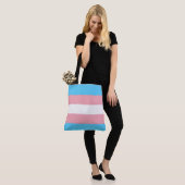 Tote Bag Copie du drapeau LGBT de fierté de transsexuel (Sur le modèle)