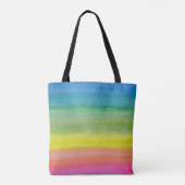 Tote Bag Copie Fourre-tout d'aquarelle d'arc-en-ciel (Dos)