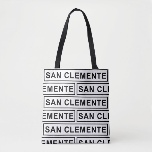 Tote Bag Copie Fourre-tout de San Clemente partout (Devant)