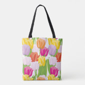 Tote Bag Copie multicolore géante de tulipe (Dos)
