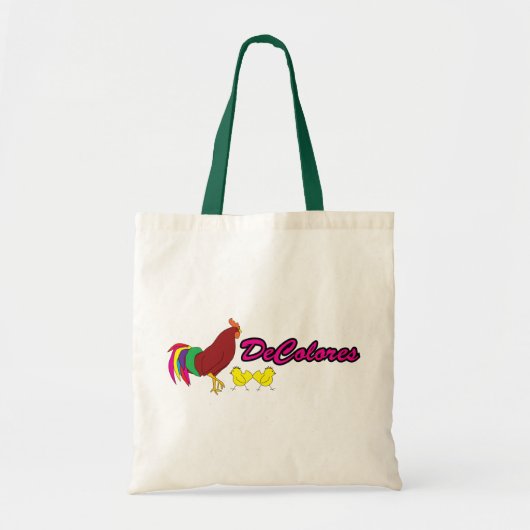 Tote Bag Coq coloré (Devant)