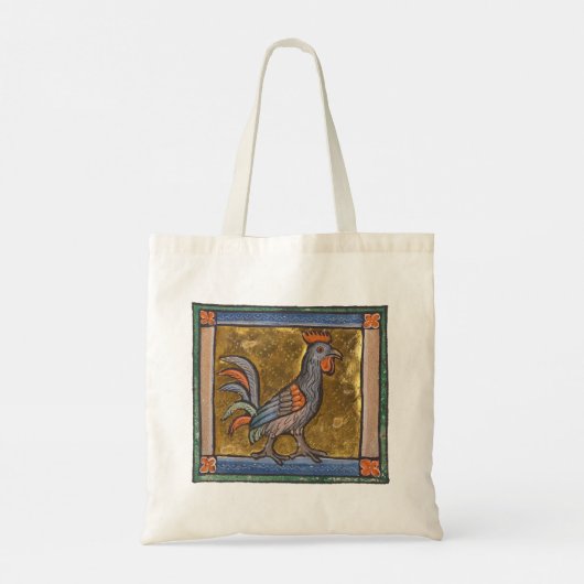 Tote Bag Coq de bestiaire médiéval c. 1270 (Dos)