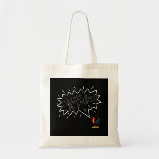 Tote Bag Coq de café (Devant)