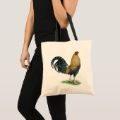 Tote Bag Coq de combat : Dom ou Crele (Devant (produit))