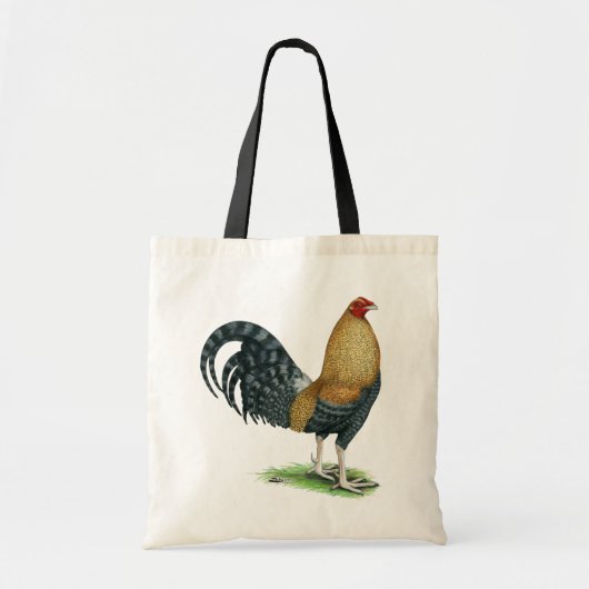 Tote Bag Coq de combat : Dom ou Crele (Devant)